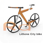 3D model of the LithoNe City Bicycle concept, originally a client project, later refined as a personal design exploration